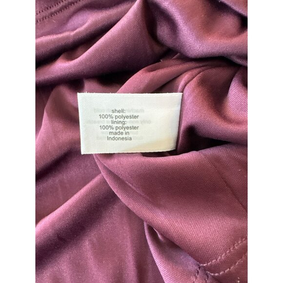 Lane Bryant Purple Floral Peplum Blouse Size 18 Long Sleeve V-Neck NWT - Picture 6 of 6